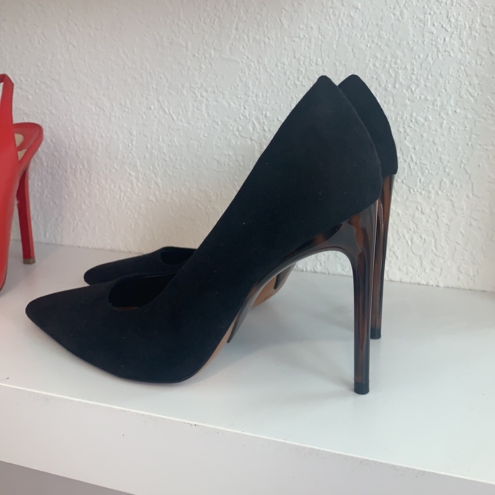 Zara Tortoise Heel Pumps